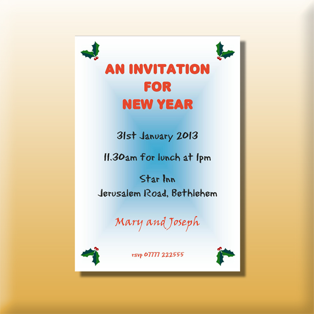 New Years Dinner Invitations 9