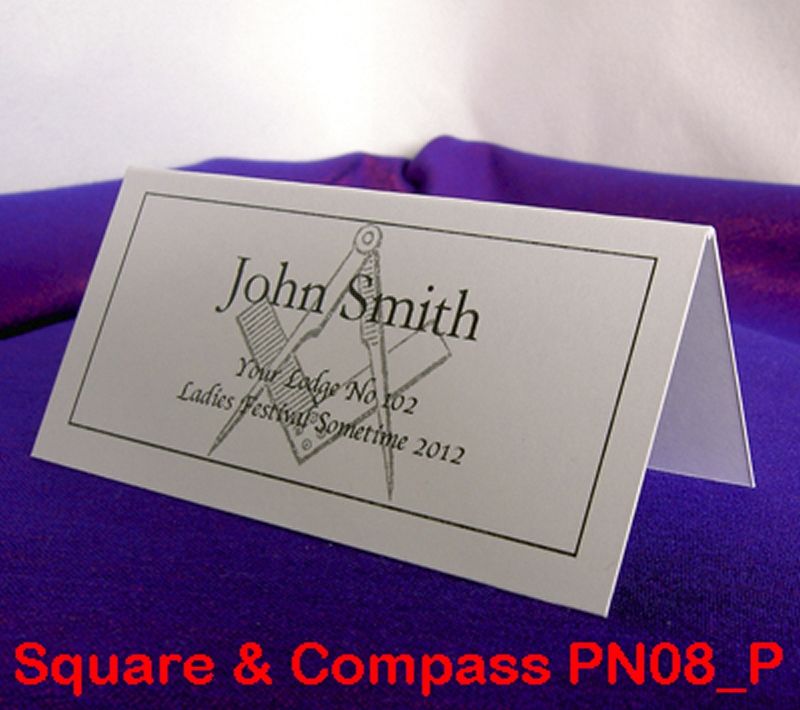 Personalised Table Place Setting Name Cards Wedding ...